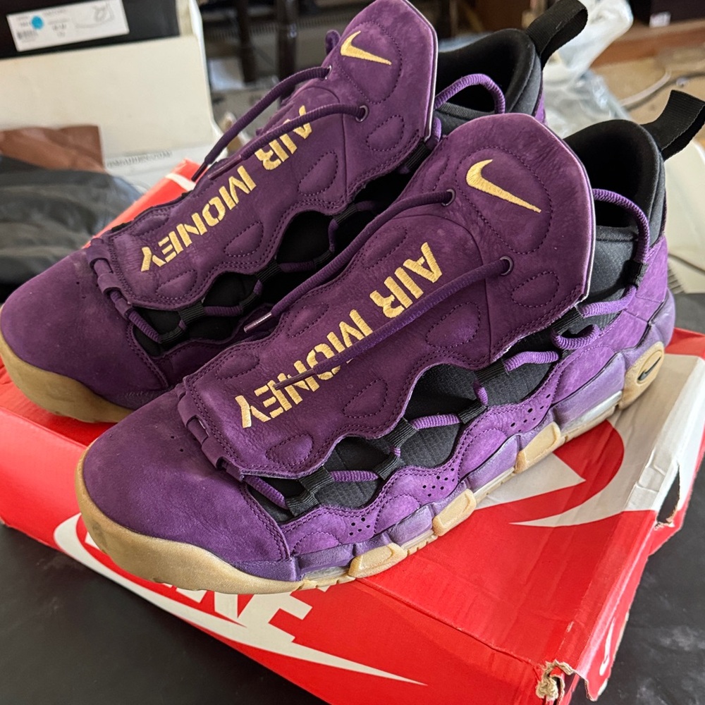 Nike Air More Money Leopard Print Night Purple AR5401 500